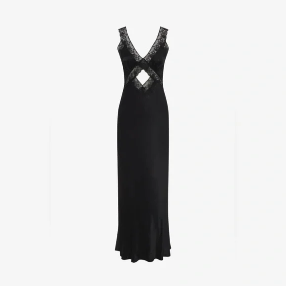 NWT Rumored Crossroads Maxi Dress - Black